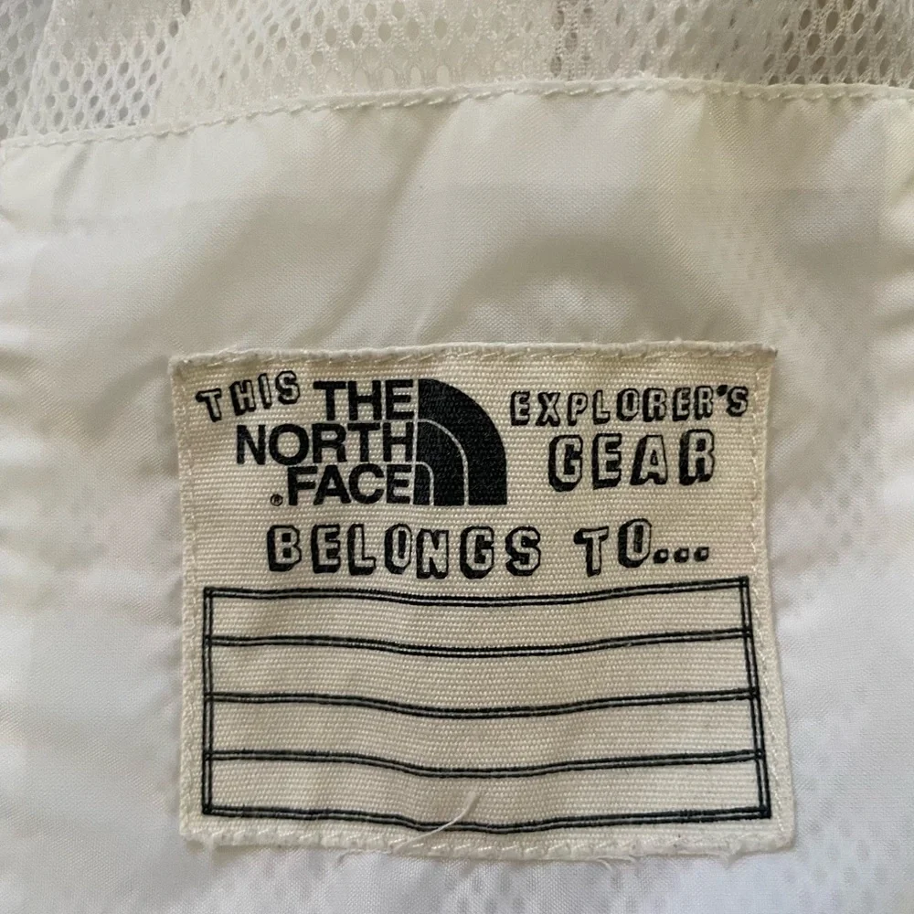 The North Face Hyvent Kids white rain jacket windbreaker full zip size L 14/16 - Picture 9 of 12